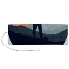 Wilderness T- Shirt Break On Through To The Adventure T- Shirt Roll Up Canvas Pencil Holder (m) by ZUXUMI