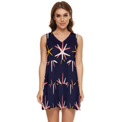 Starfish Tiered Sleeveless Mini Dress
