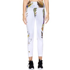 Feathers Design T- Shirtfeathers T- Shirt Pocket Leggings  by ZUXUMI