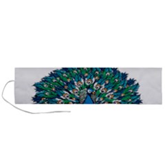 Peacock T-shirtwhite Look Calm Peacock 10 T-shirt Roll Up Canvas Pencil Holder (l) by EnriqueJohnson