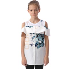 Fishing T- Shirt Playground Fishing Nature Planet Earth Playground Good Vibes Free Spirit T- Shirt ( Fold Over Open Sleeve Top by ZUXUMI