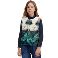 Rabbit T-shirtrabbit Watercolor Painting #rabbit T-shirt (1) Kid s Button Up Puffer Vest	 by EnriqueJohnson