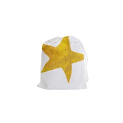 Gold Star T- Shirt Watercolor Gold Star T- Shirt Drawstring Pouch (xs) by ZUXUMI