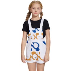 Abstract Swirl Gold And Blue Pattern T- Shirt Abstract Swirl Gold And Blue Pattern T- Shirt Kids  Short Overalls