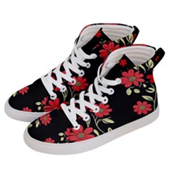 Pattern Flowers Design Nature Women s Hi-top Skate Sneakers by Pakjumat