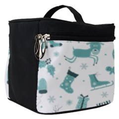Christmas Seamless Pattern Design Make Up Travel Bag (small) by Sarkoni