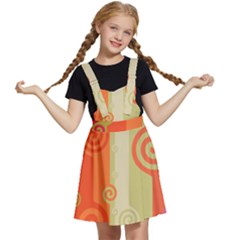Ring Kringel Background Abstract Red Kids  Apron Dress