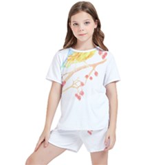 Bird Lover T- Shirtbird T- Shirt (24) Kids  T-shirt And Sports Shorts Set