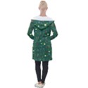 Twigs Christmas Party Pattern Longline Hooded Cardigan View2