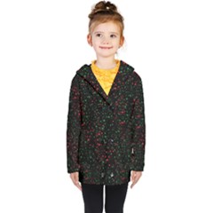 Confetti Star Dot Christmas Kids  Double Breasted Button Coat