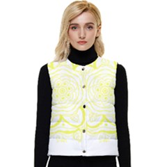 Blue And Yellow T- Shirtcircle Of Hope T- Shirt Women s Button Up Puffer Vest
