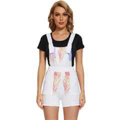 Feathers Design T- Shirtfeathers T- Shirt (1) Short Overalls