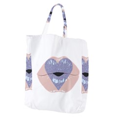 Lips -18 Giant Grocery Tote by SychEva
