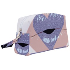 Lips -18 Wristlet Pouch Bag (large) by SychEva