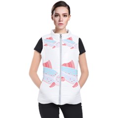 Fishing Lover T- Shirtfish T- Shirt (2) Women s Puffer Vest