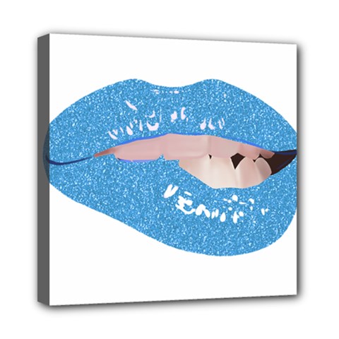 Lips -21 Mini Canvas 8  X 8  (stretched) by SychEva