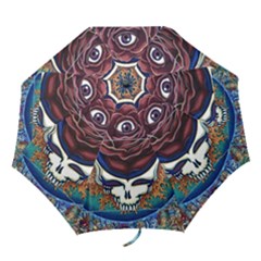 Grateful-dead-ahead-of-their-time Folding Umbrellas by Sarkoni