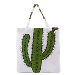 Cactus Desert Plants Rose Grocery Tote Bag by uniart180623