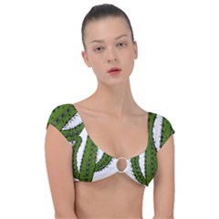 Cactus Desert Plants Rose Cap Sleeve Ring Bikini Top by uniart180623