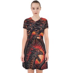 Dragon Adorable In Chiffon Dress by uniart180623