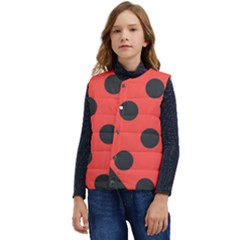 Abstract-bug-cubism-flat-insect Kid s Button Up Puffer Vest	 by Ket1n9