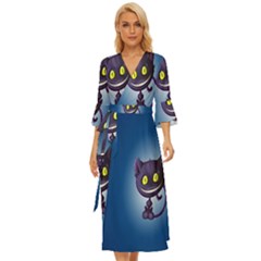 Cats Funny Midsummer Wrap Dress by Ket1n9