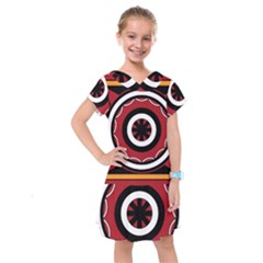 Toraja Pattern Pa barre Allo Kids  Drop Waist Dress by Ket1n9