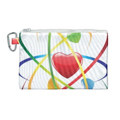 Love Canvas Cosmetic Bag (large) by Ket1n9