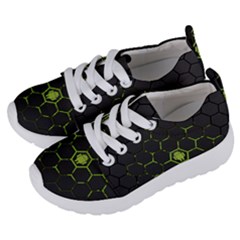 Green Android Honeycomb Gree Kids  Lightweight Sports Shoes by Ket1n9