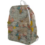 Vintage World Map Top Flap Backpack