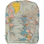 Vintage World Map Full Print Backpack