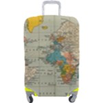 Vintage World Map Luggage Cover (Large)