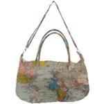 Vintage World Map Removable Strap Handbag