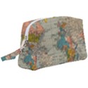 Vintage World Map Wristlet Pouch Bag (Large) View1
