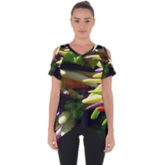 Bright Peppers Cut Out Side Drop T-shirt