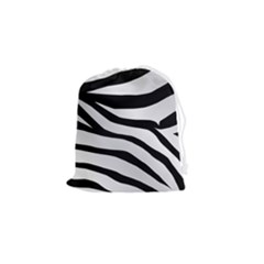 White Tiger Skin Drawstring Pouch (small) by Ket1n9