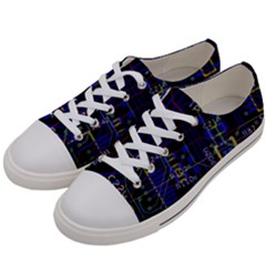 Technology Circuit Board Layout Men s Low Top Canvas Sneakers by Ket1n9