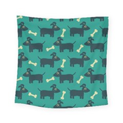 Happy-dogs Animals Pattern Square Tapestry (small) by Ket1n9