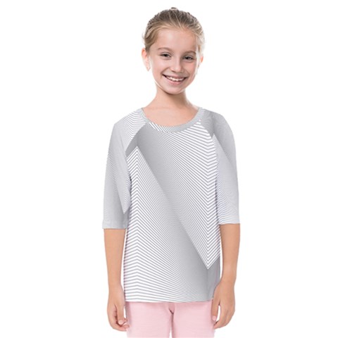 Background-pattern-stripe Kids  Quarter Sleeve Raglan T-shirt by Ket1n9