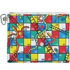 Snakes And Ladders Canvas Cosmetic Bag (xxxl) by Ket1n9