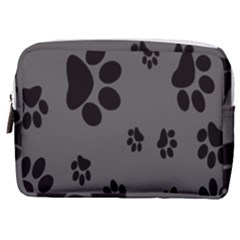 Dog-foodprint Paw Prints Seamless Background And Pattern Make Up Pouch (medium) by Ket1n9