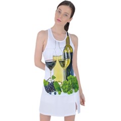 White-wine-red-wine-the-bottle Racer Back Mesh Tank Top by Ket1n9