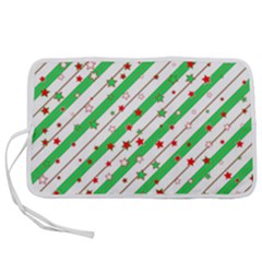 Christmas Paper Stars Pattern Texture Background Colorful Colors Seamless Pen Storage Case (s) by Ket1n9