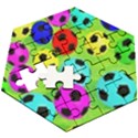 Balls Colors Wooden Puzzle Hexagon View3