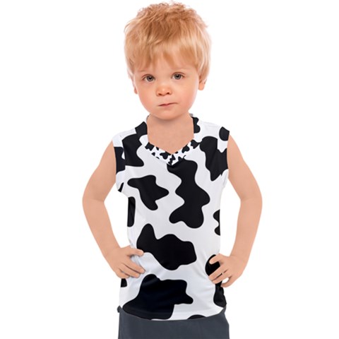 Animal-print-black-and-white-black Kids  Sport Tank Top by Ket1n9