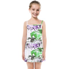 Horse-horses-animal-world-green Kids  Summer Sun Dress by Ket1n9