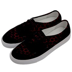 Abstract Pattern Honeycomb Men s Classic Low Top Sneakers by Ket1n9
