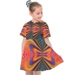 Casanova Abstract Art-colors Cool Druffix Flower Freaky Trippy Kids  Sailor Dress