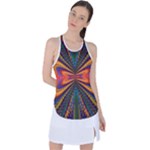 Casanova Abstract Art-colors Cool Druffix Flower Freaky Trippy Racer Back Mesh Tank Top