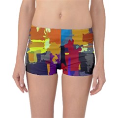 Abstract-vibrant-colour Boyleg Bikini Bottoms by Ket1n9